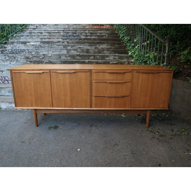 Sideboard in blond teakwood - 1960s