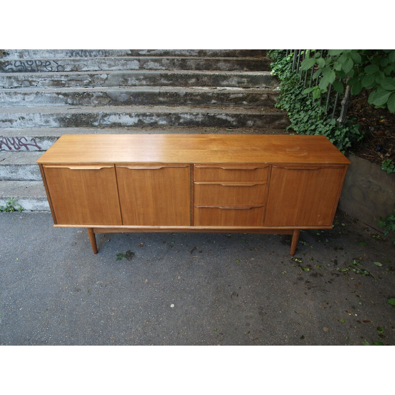 Sideboard in blond teakwood - 1960s