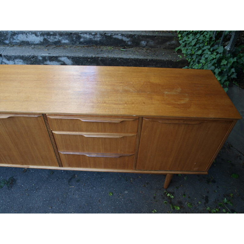 Sideboard in blond teakwood - 1960s