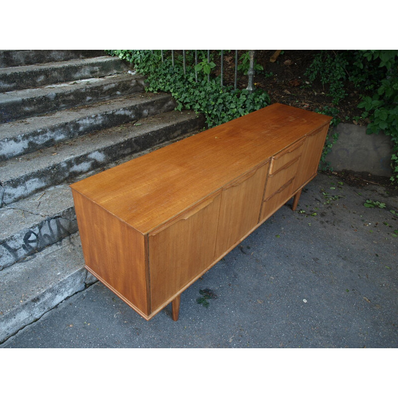 Sideboard in blond teakwood - 1960s