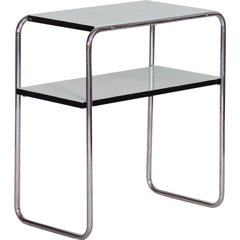 Vintage chrome and plated steel side table by Marcel Breuer for Thonet, Germany 1930