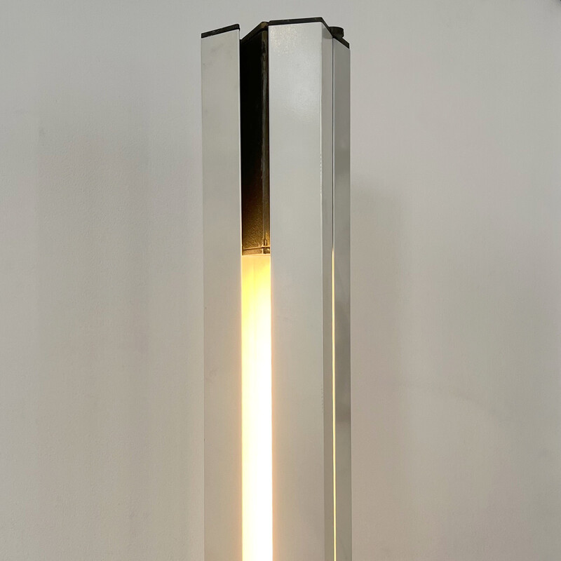 Vintage metal floor lamp "14104" by Ettore Sottsass for Arredoluce, Italy 1971