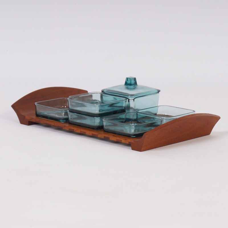 Teak lattice tray by Jens Quistgaard for Dansk Design - 1960s