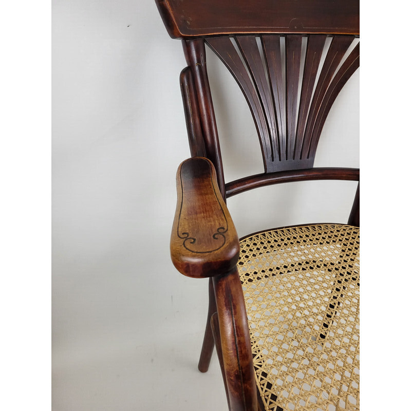 Vintage bentwood armchair Thonet N°1221