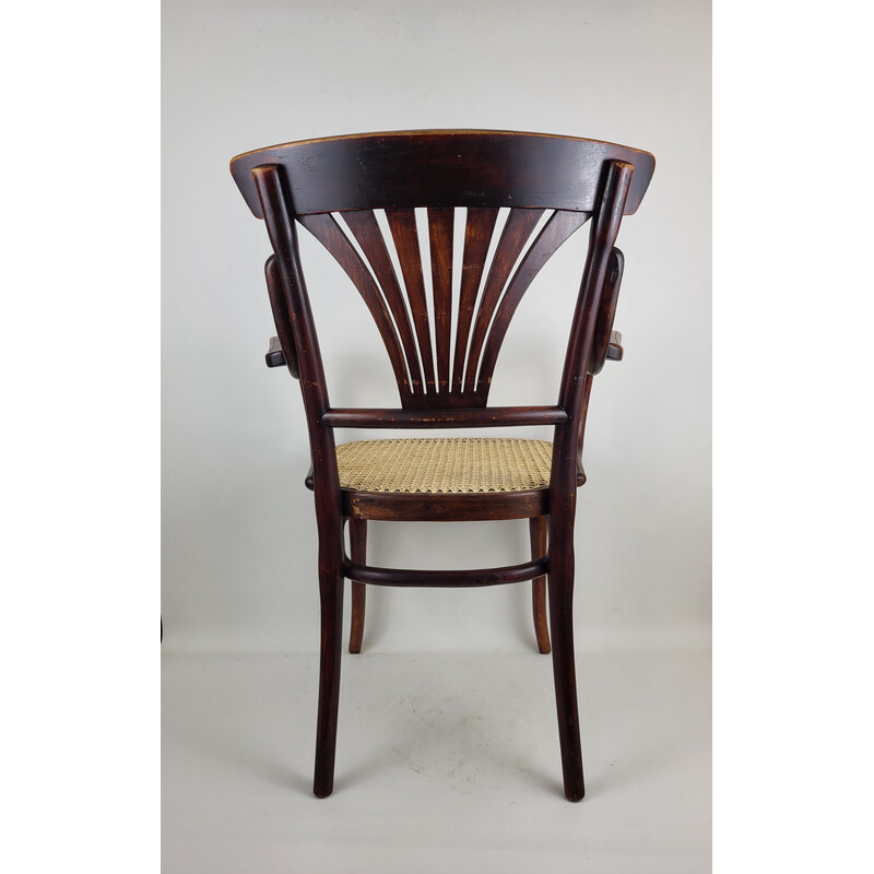 Poltrona Vintage de madeira dobrada Thonet N°1221