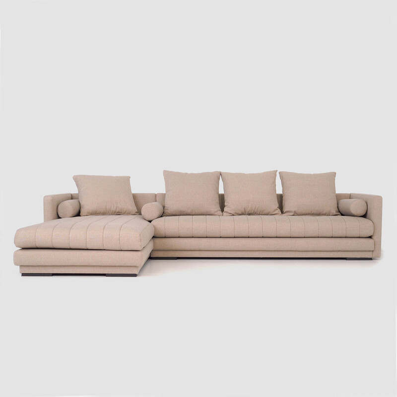 Divano angolare scandinavo vintage Kopenhaga beige