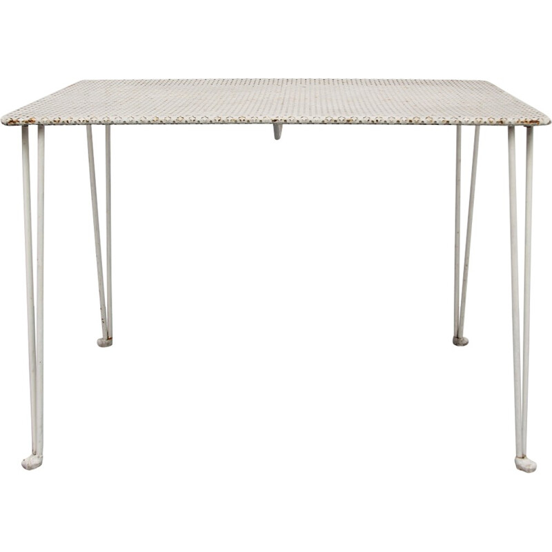 White metal table - 1950s