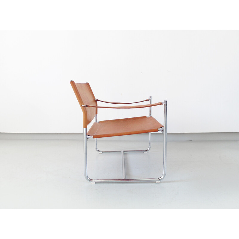 Vintage chromed tubular steel armchair by Karin Mobring for Ikea, Sweden 1970