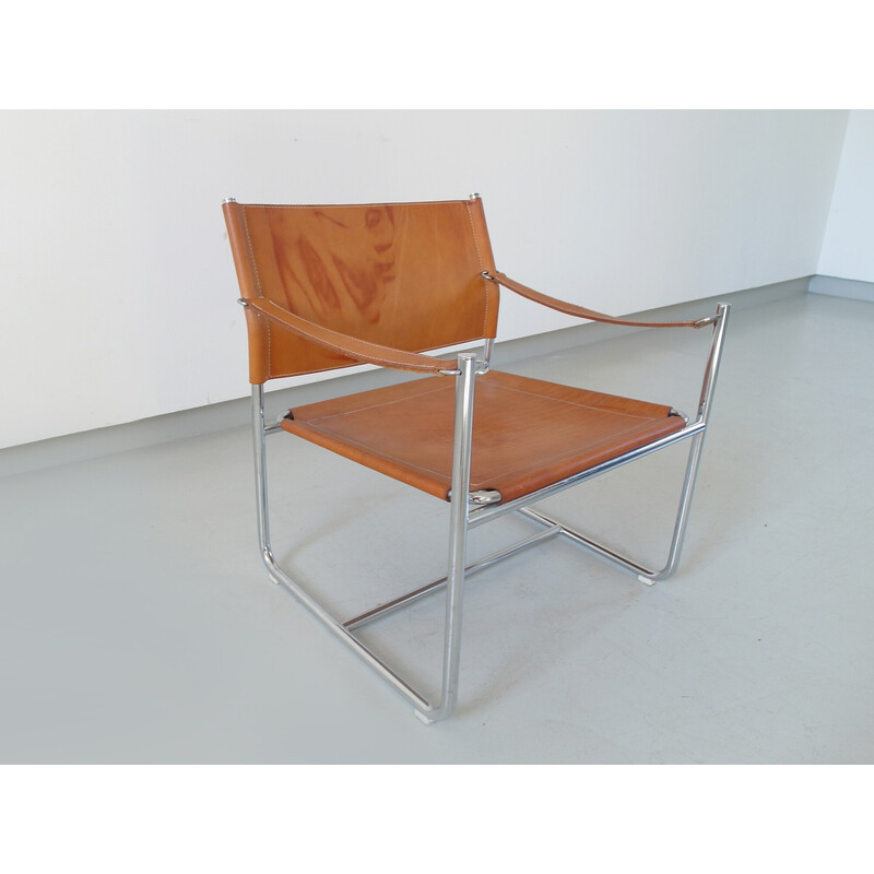 Vintage chromed tubular steel armchair by Karin Mobring for Ikea, Sweden 1970