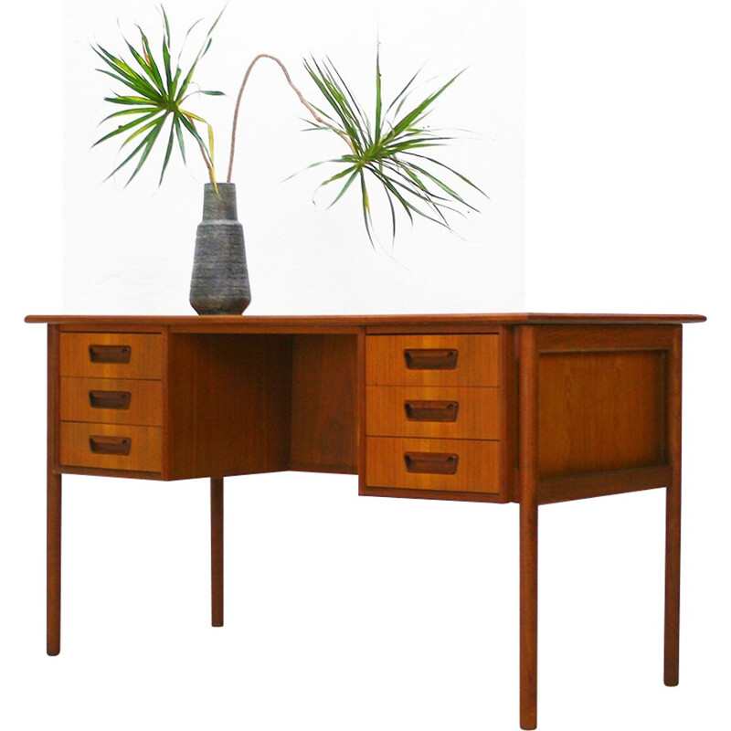 Mid-Century teak desk, G.N. Tibergaard - 1960s