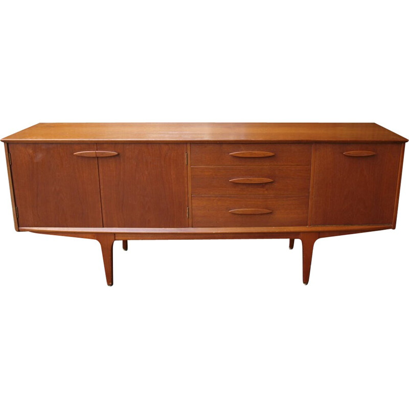 Sideboard in teak with several compartments - 1960s 