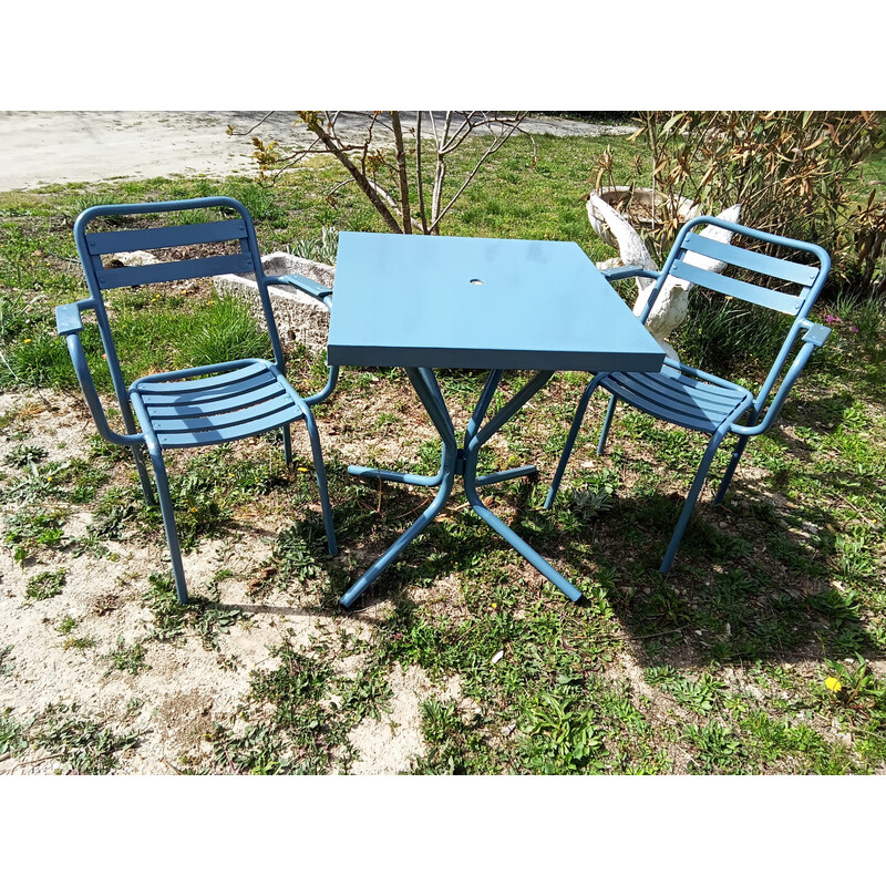Vintage blue bistro garden set