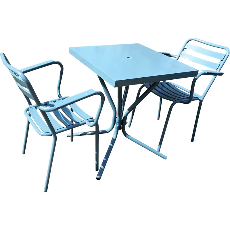 Vintage blue bistro garden set