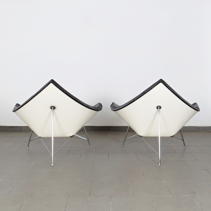 Pair of vintage armchairs by George Nelson for Vitra