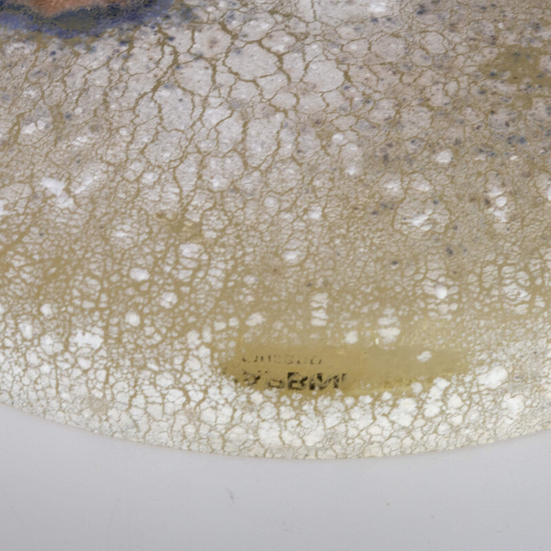 Lampe de table vintage en verre Scavo Medusa par Alfredo Barbini