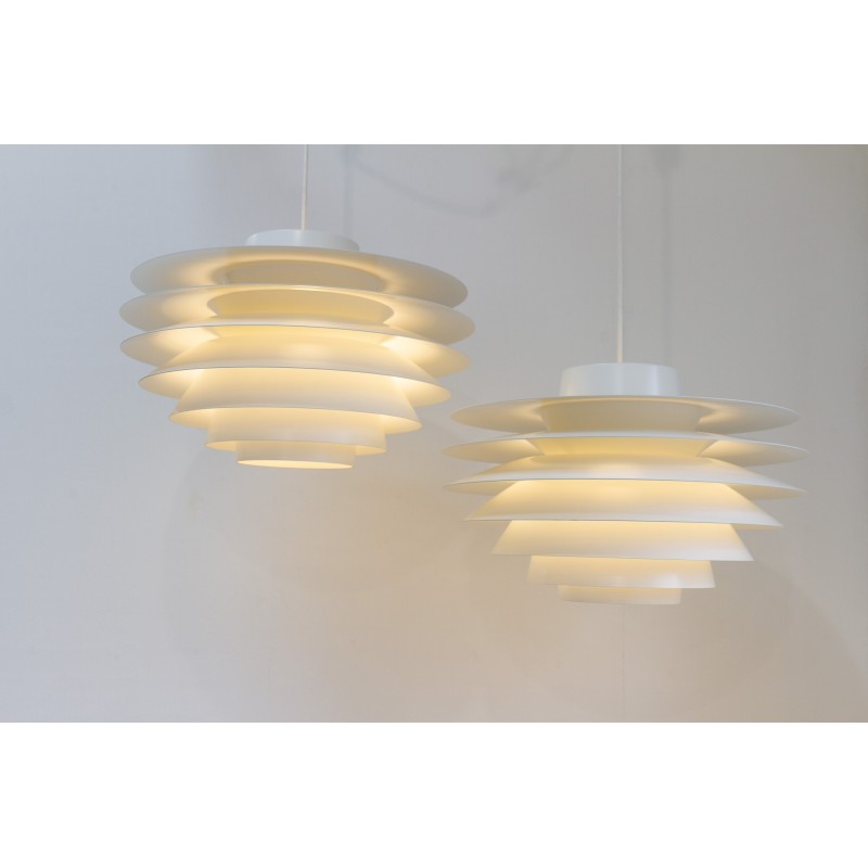 Pair of vintage Scandinavian Verona 485 pendant lamps by Sven Middelboe for Lyfa, 1990s