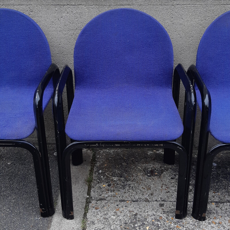 Orsay vintage armchair in electric blue fabric by Gae Aulenti for Knoll