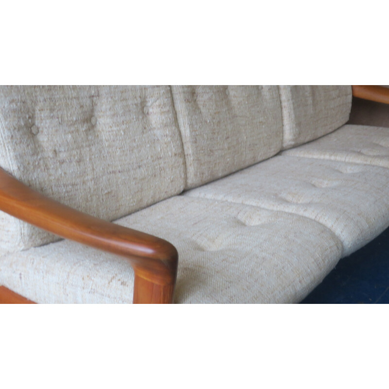 Vintage teak 3-seater sofa by Gustav Thams for A/S Vejen, Denmark 1960