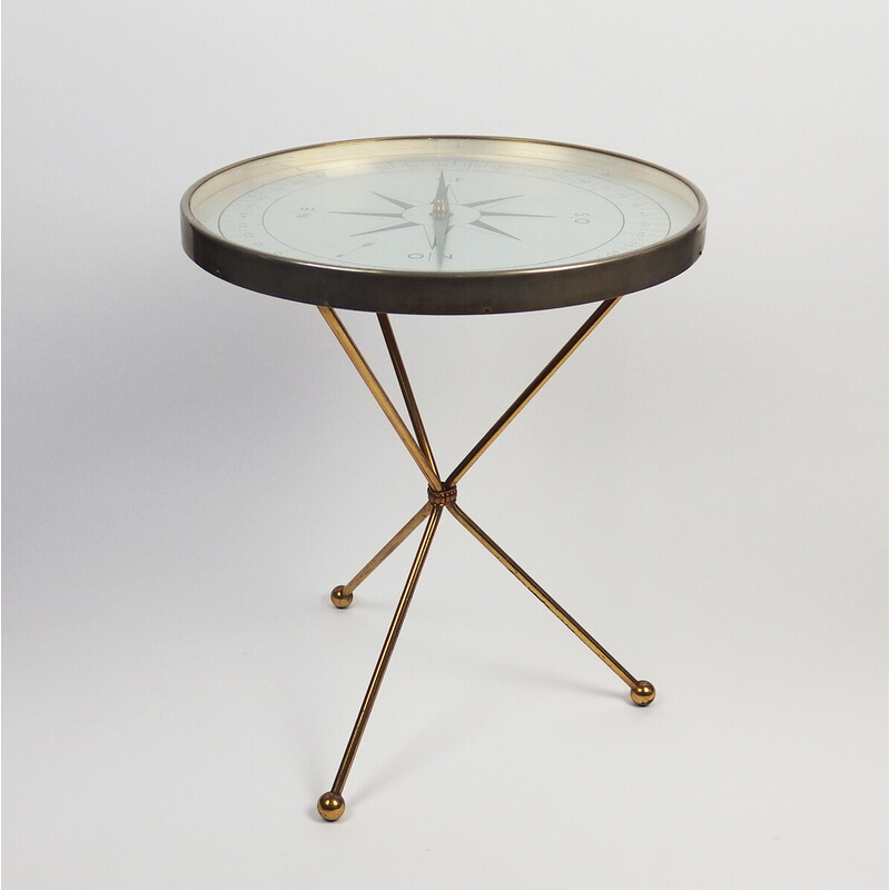 Vintage brass side table, France 1960-1970