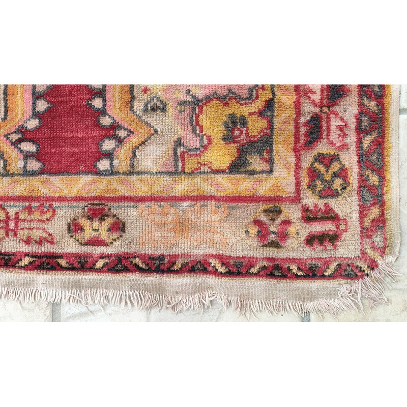 Tapis oriental vintage en laine fait main, 1960
