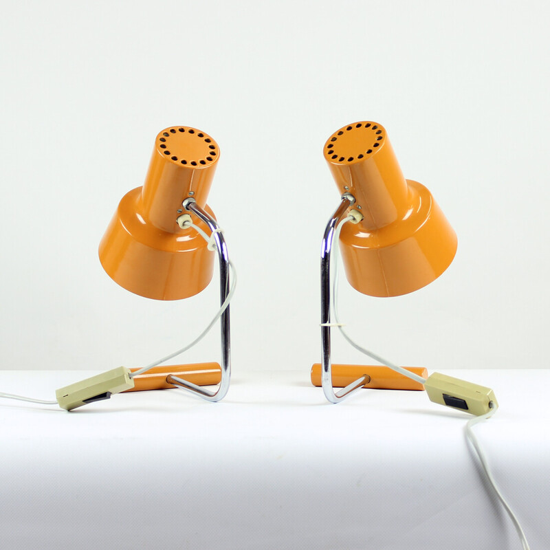 Pair of mid century table lamps by Lidokov, Czechoslovakia 1960s