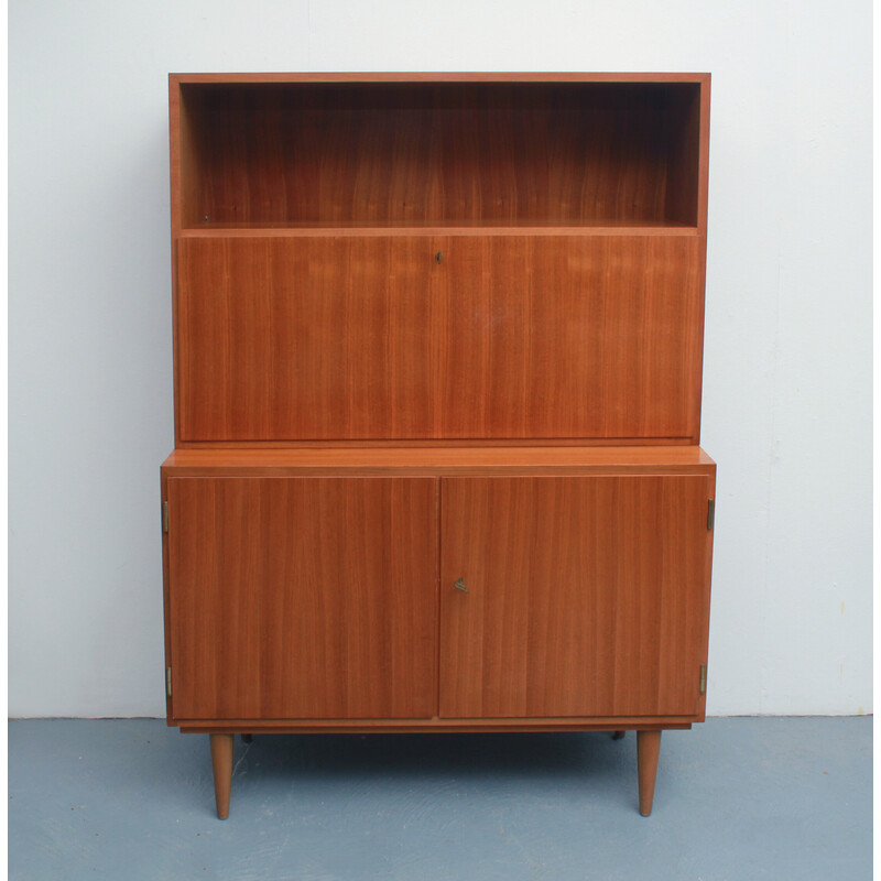 Vintage secretary in walnut, 1960