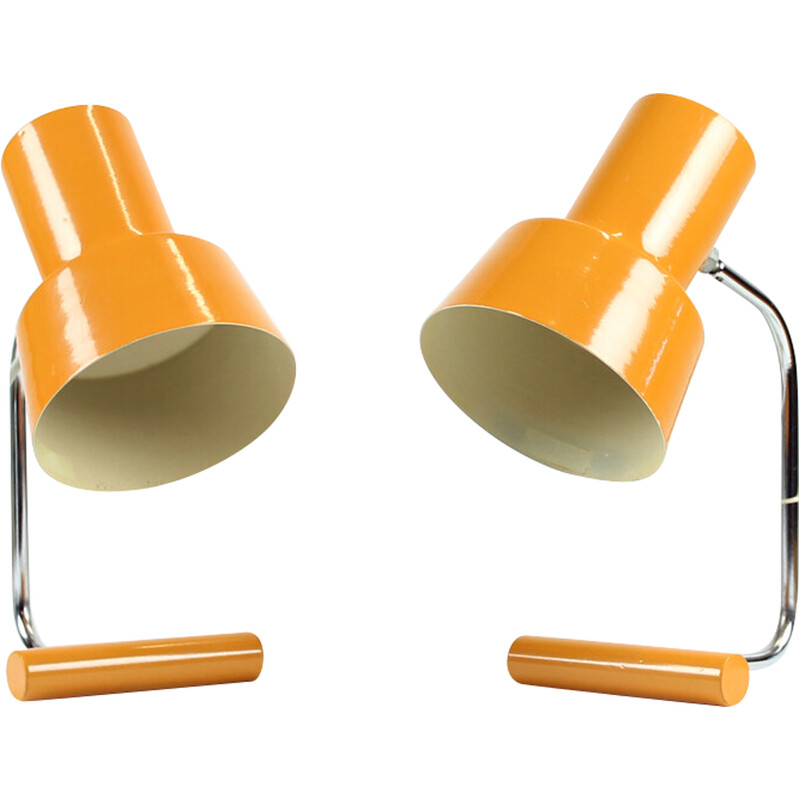 Pair of mid century table lamps by Lidokov, Czechoslovakia 1960s