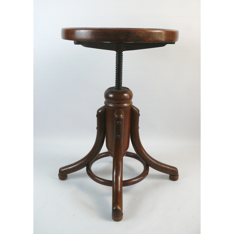 Vintage Piano stool by Gebrüder Thonet, 1930