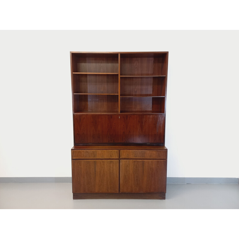 Vintage Scandinavische palissander boekenkast van Omann Jun Møbelfabrik, Denemarken 1960