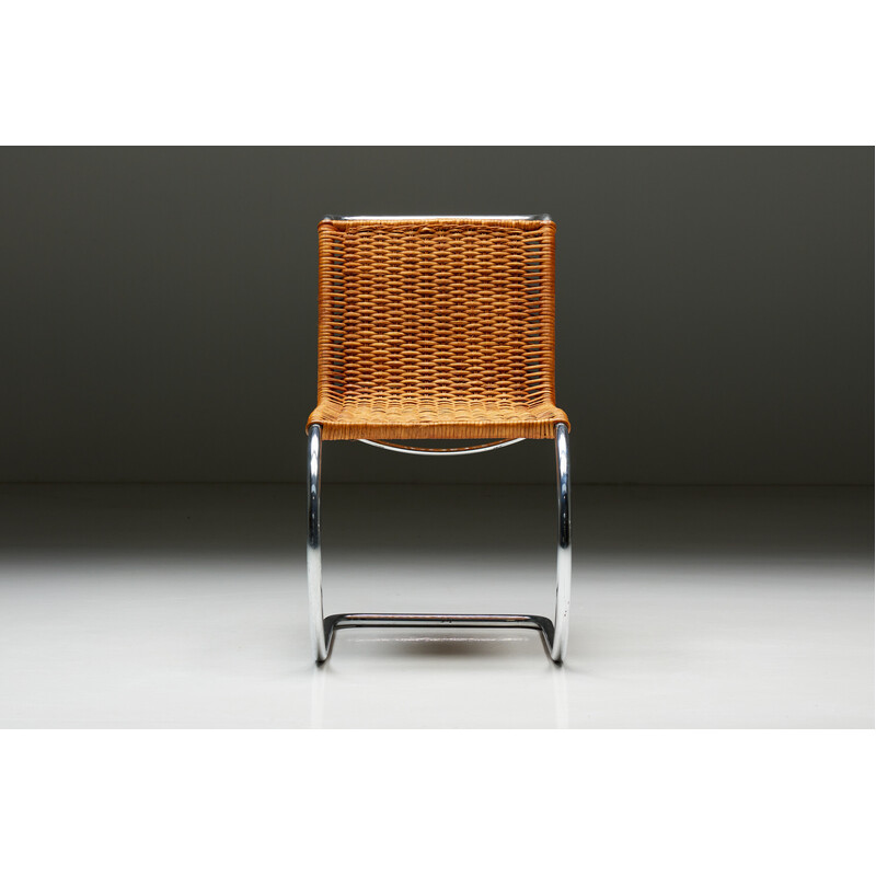 Vintage "Mr10" rattan armchairs by Mies van der Rohe, Germany 1980s