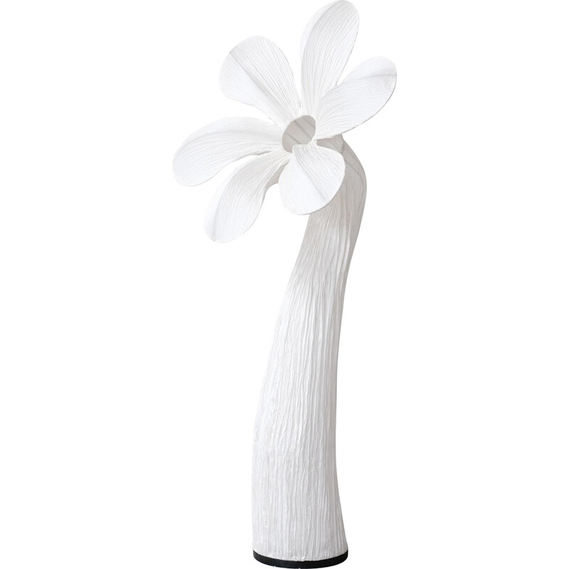 Vintage contemporary fabric flower floor lamp