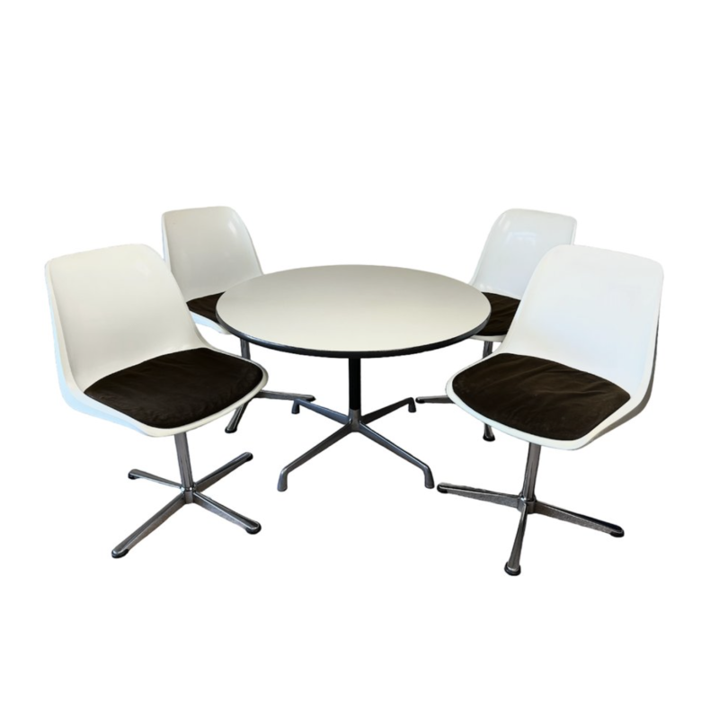 Vintage dining set by Charles and Ray Eames for Herman Miller