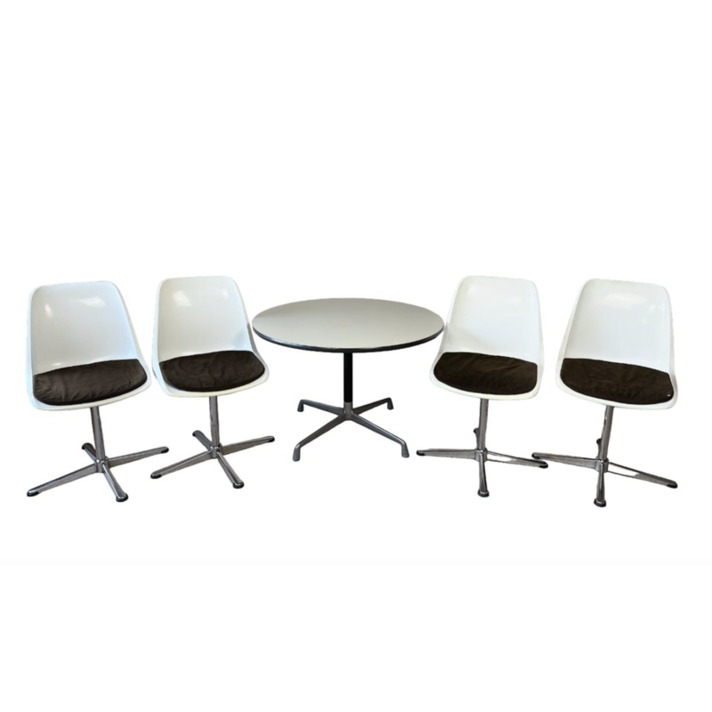 Vintage dining set by Charles and Ray Eames for Herman Miller