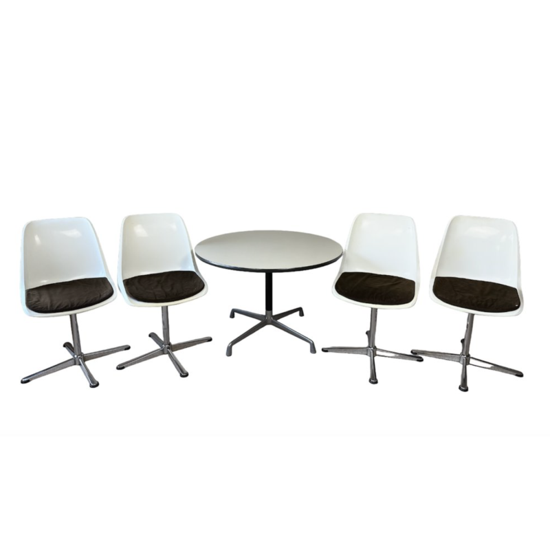 Vintage dining set by Charles and Ray Eames for Herman Miller