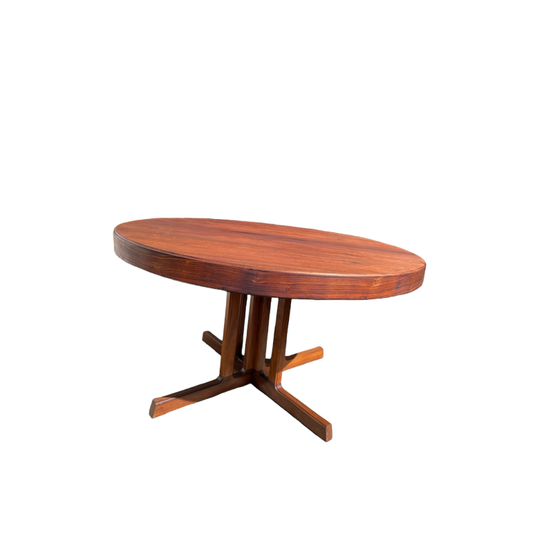 Danish mid century rosewood table by Johannes Andersen for Hans Bech