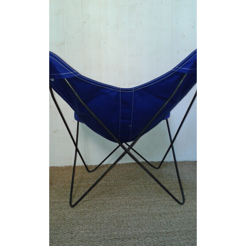 "Butterfly" or AA blue armchair by Kurchau - Ferrari - Hardoy - 1960s