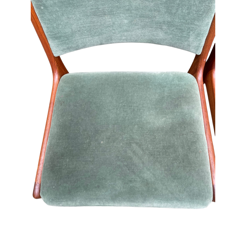 Juego de 3 sillas vintage de teca de Johannes Andersen para Uldum Mobelfabrik, años 60
