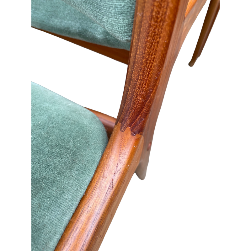 Juego de 3 sillas vintage de teca de Johannes Andersen para Uldum Mobelfabrik, años 60