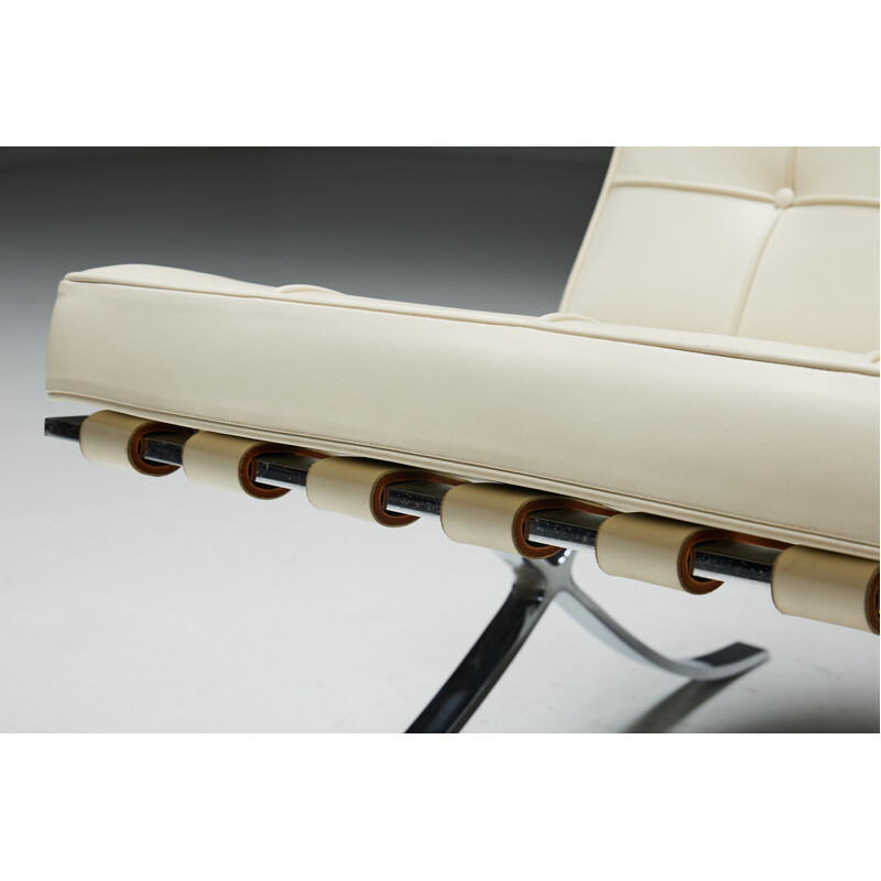 Barcelona-Sessel, Vintage, von Mies Van Der Rohe für Knoll, 1980