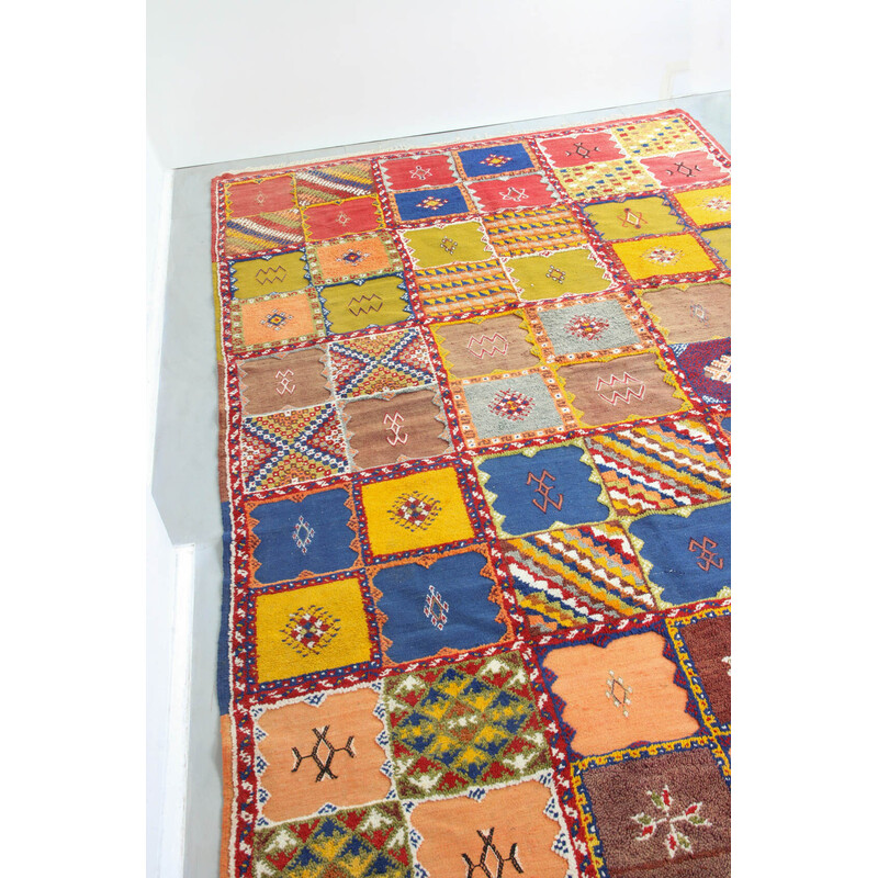 Vintage colourful turkish rug