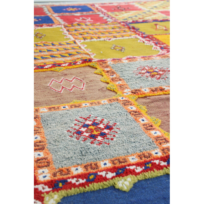 Vintage colourful turkish rug