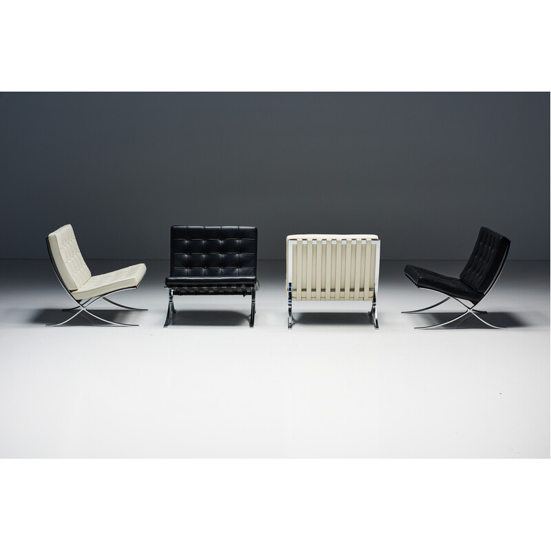 Vintage Barcelona fauteuil van Mies Van Der Rohe voor Knoll, 1980