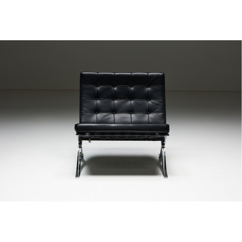 Vintage Barcelona armchair by Mies Van Der Rohe for Knoll, 1980