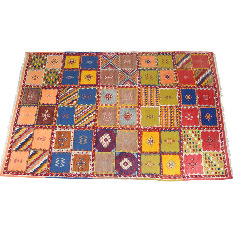 Tapis turc vintage coloré