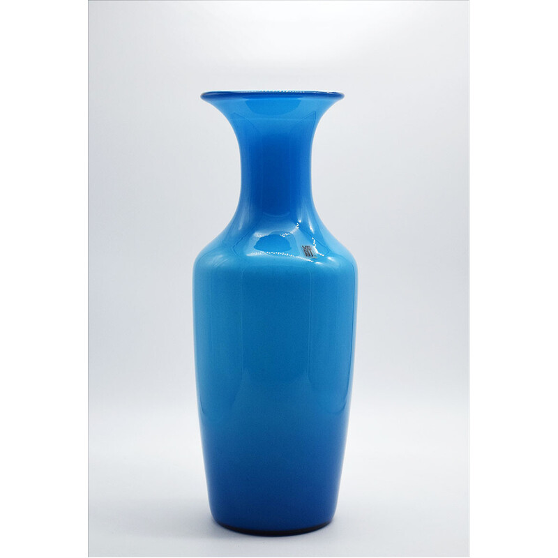 Vintage Opalino vase by Venini, 1970s