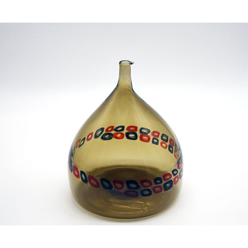 Vintage vase by Peter Pelzel and Alessandro Pianon for Vistosi Murano, 1960s