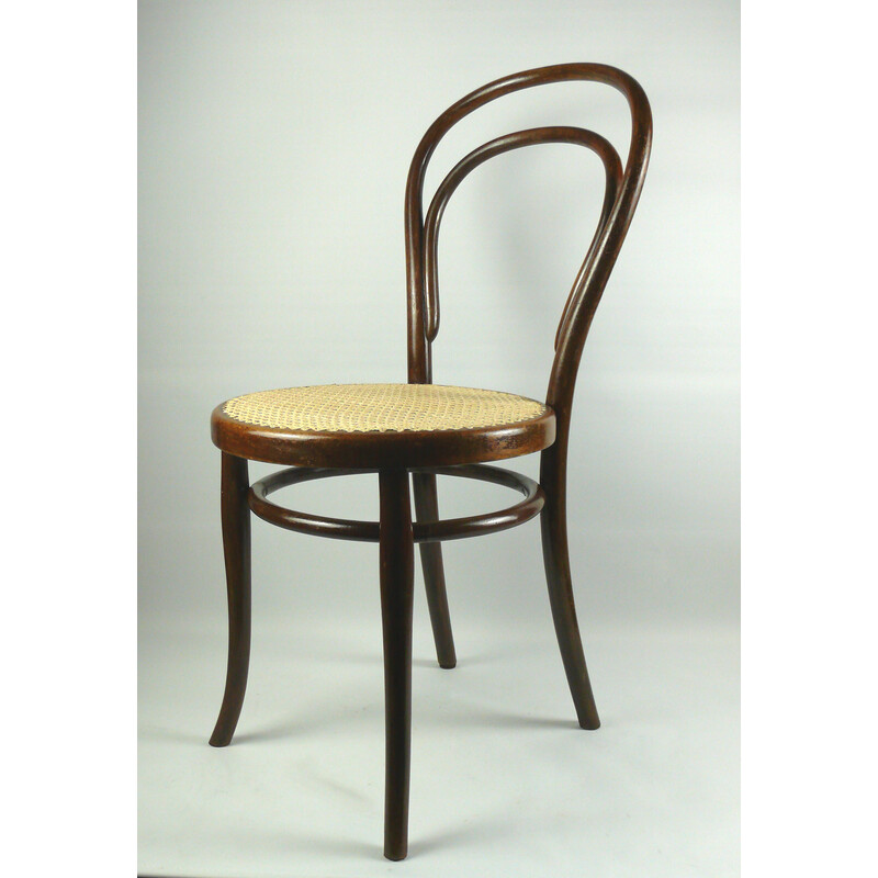 Sedia vintage in legno curvato no. 14 di Thonet