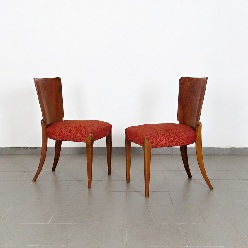 Set of 4 vintage dining chairs by Jindřich Halabala for Up Závody