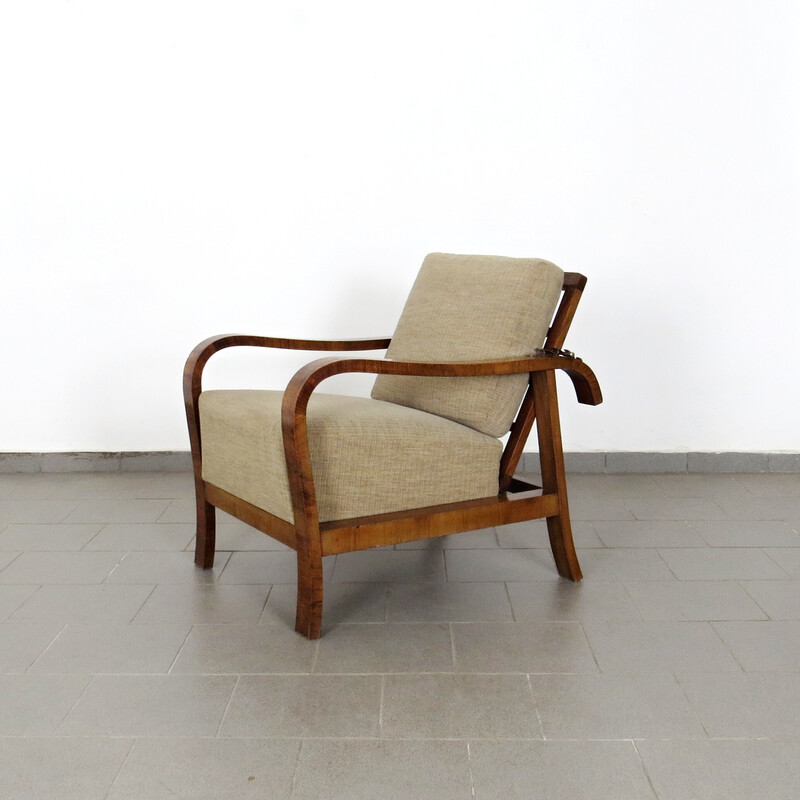 Paire de fauteuils vintage beige