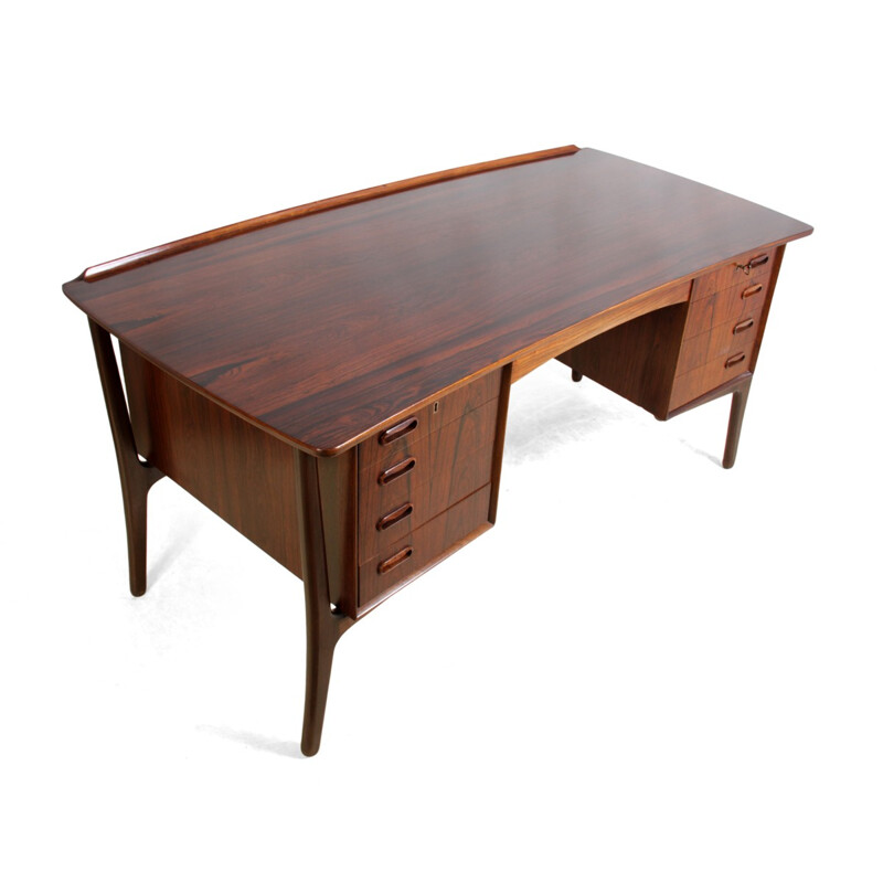 Rosewood Desk by Svend Madsen for Sigurd Hansen - 1960s